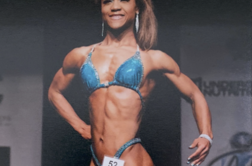 figure competitor on stage