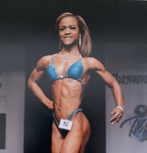 figure competitor on stage