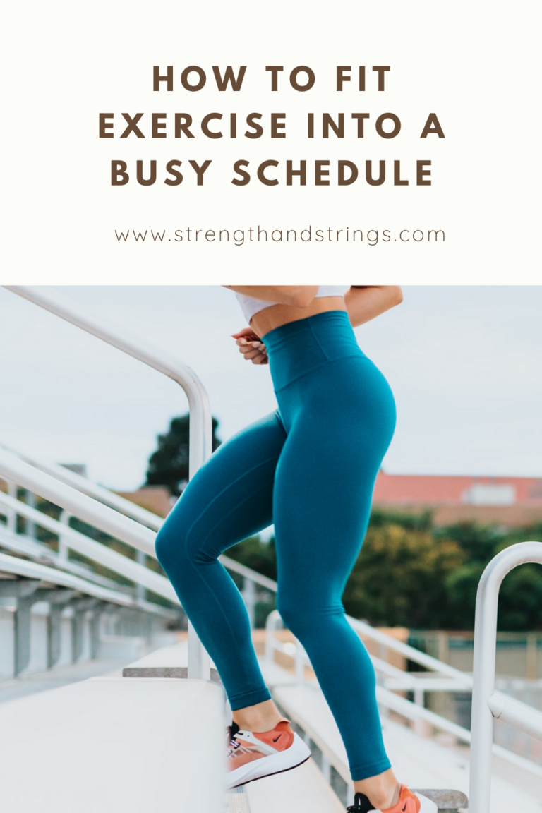 How to fit exercise into a busy schedule