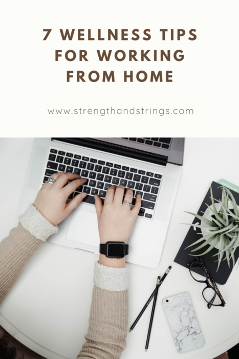 7 wellness tips for working from home pin cover